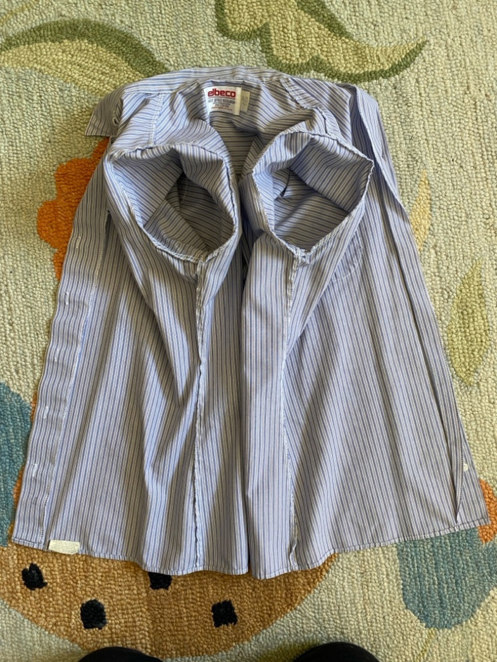 Y2K l Elbeco l Lot of 4 USPS Retail Clerk Striped Short Sleeve Shirts - Picture 11 of 16